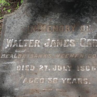 CARTER Walter James -1906