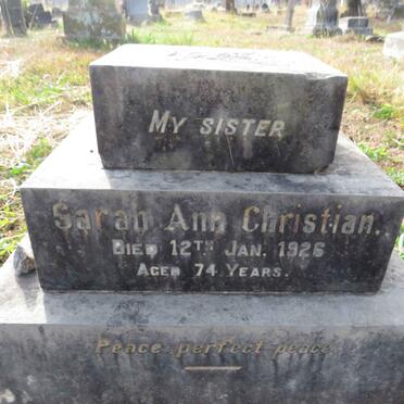 CHRISTIAN Sarah Ann -1926