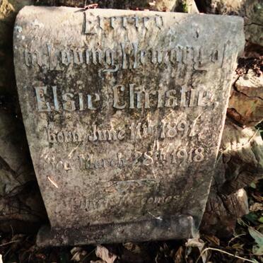 CHRISTIE Elsie 1891-1918