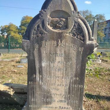 COPE George John -1939 & Sarah -1910