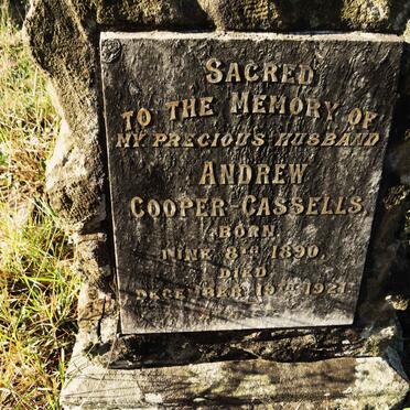 CASSELLS Andrew, COOPER- 1890-1921