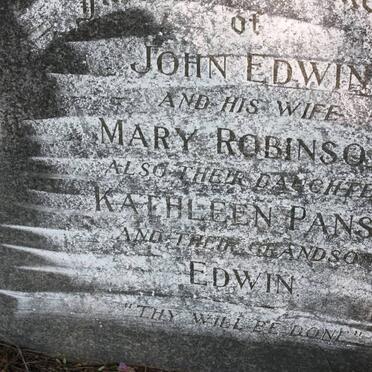 EDWIN John &amp; Mary ROBINSON :: EDWIN Kathleen Pansy :: EDWIN ?