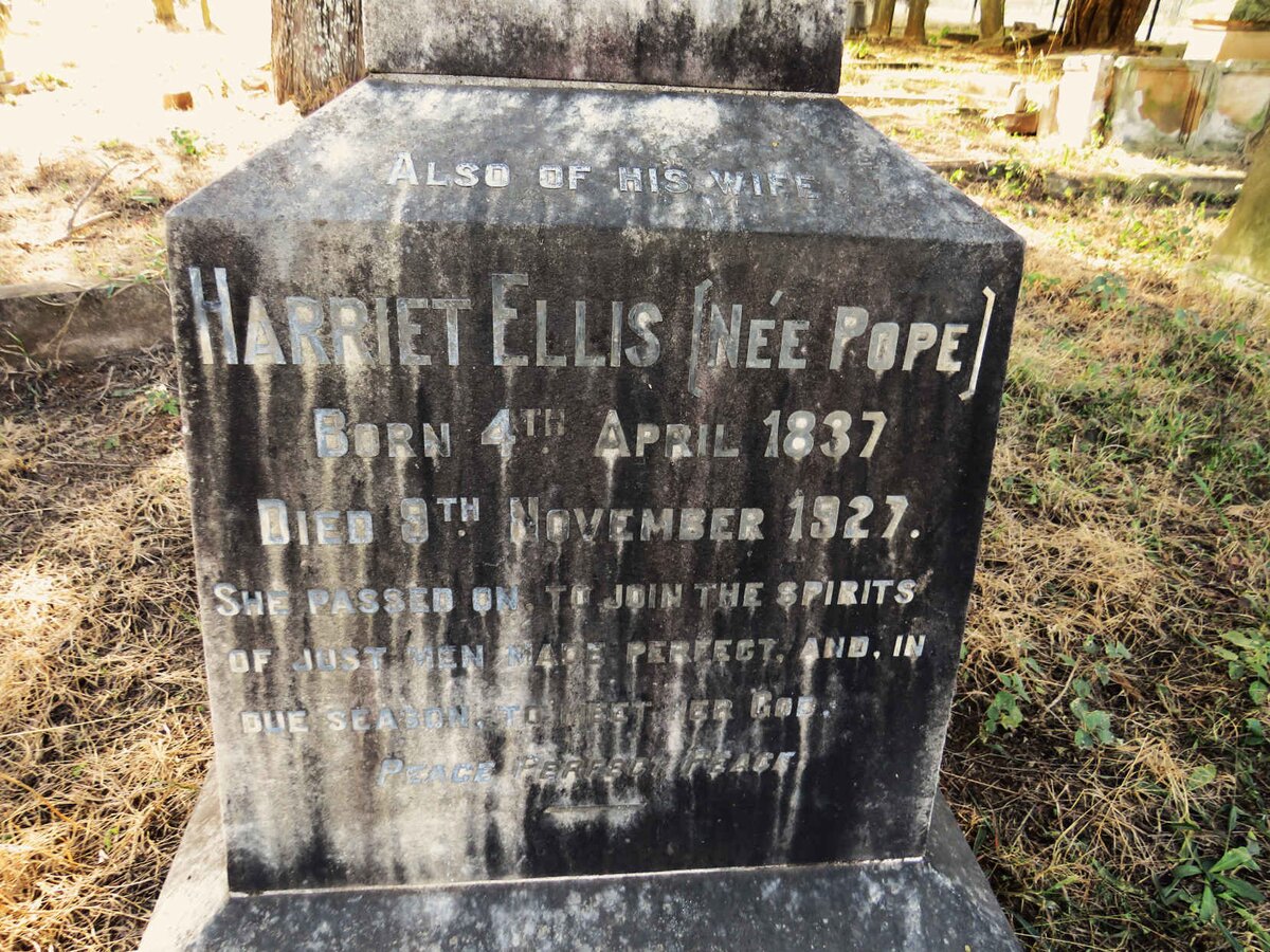 ELLIS Harriet nee POPE 1837-1927