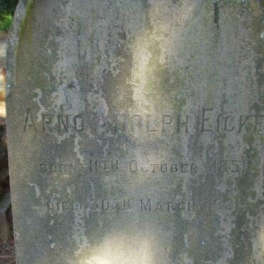 EICKE Arno Adolph 1851-1921 &amp; Dina -1894