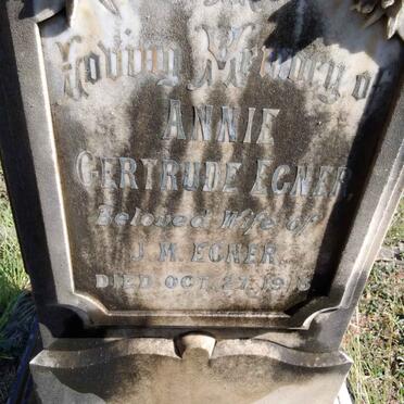 EGNER Annie Gertrude -1913