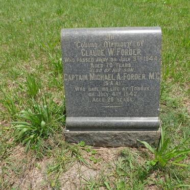 FORDER Claude W. -1944 :: FORDER Michael A. -1942