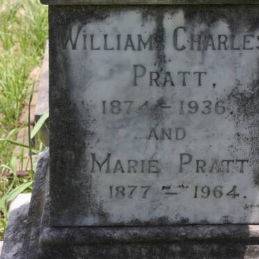 PRATT William Charles 1874-1936 &amp; Marie 1877-1964
