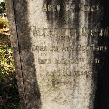 GIBSON Alexander -1931