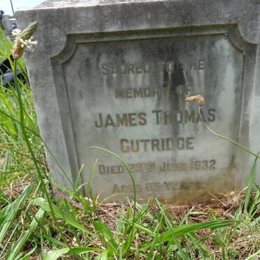 GUTRIDGE James Thomas -1932
