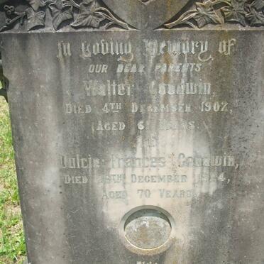 GOODWIN Walter -1902 &amp; Dulcie Frances -1924