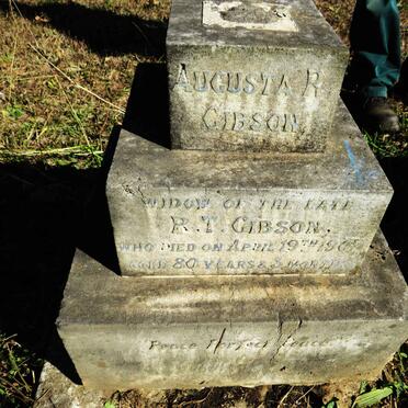 GIBSON Augusta R. -1907