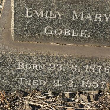 GOBLE Emily Mary 1876-1957