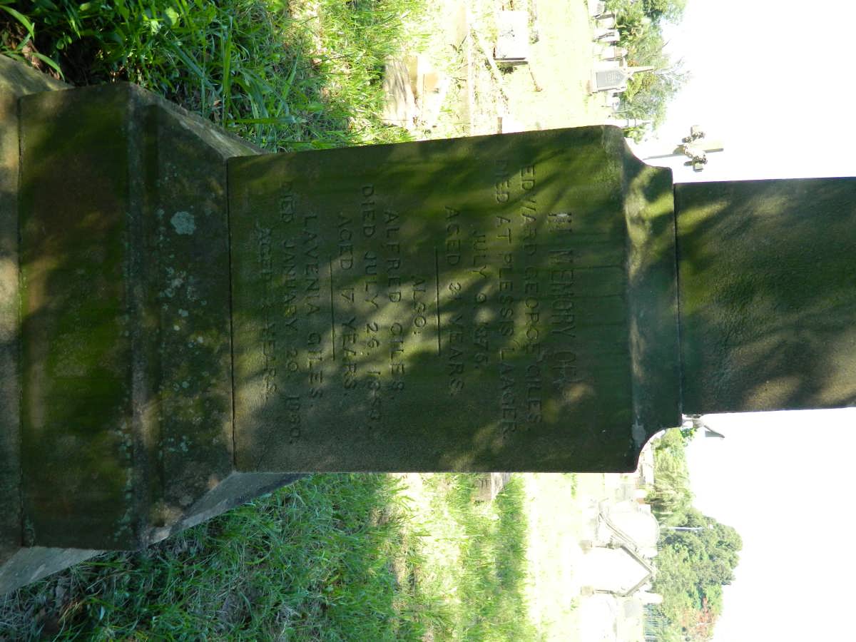 GILES Edward George -1876 :: GILES Alfred -18?3 :: GILES Lavenia -1860