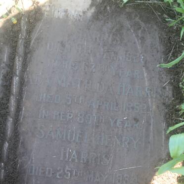 HARRIS Henry Thomas -1923 &amp; Ada Matilda -1952 :: SAMUEL Henry -1934