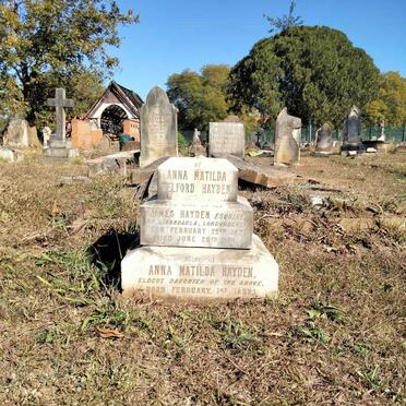 HAYDEN Anna Matilda Belford 1821-1879 :: HAYDEN Anna Matilda 1852-1879