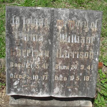 HARRISON William 1841-1918 &amp; Emma 1841-1917