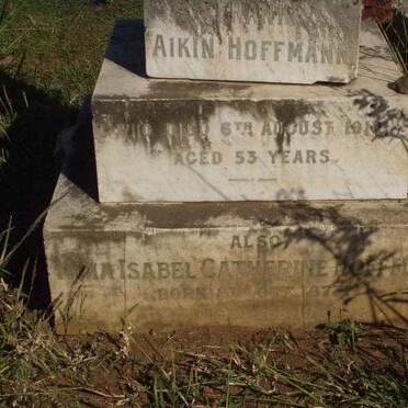 HOFFMANN Frank Aikin -1910 &amp; Jamina Isabel Catherine 187?-1939