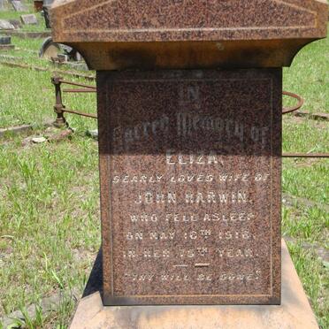 HARWIN John -1927 &amp; Eliza -1916