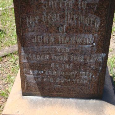 HARWIN John -1927