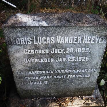 HEEVER Andris Lucas, vander 1895-1925