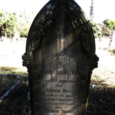 HUNTER William Mason -1915 :: BELL Marion 1844-1919 :: HUNTER Elizabeth 1850-1827
