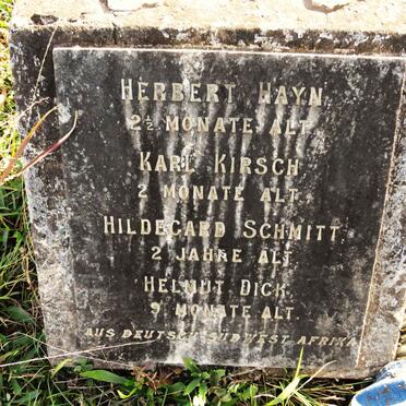 HAYN Herbert :: KIRSCH Karl :: SCHMITT Hildegard :: DICK Helmut