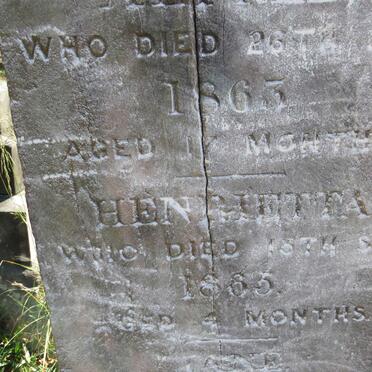 HOLLIDAY Alfred -1863 :: HOLLIDAY Henrietta -1865 :: HOLLIDAY Jane -1869 _3