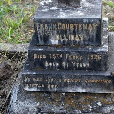 HOLLIDAY Frank Courtenay -1926