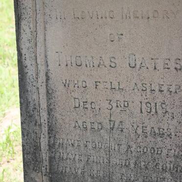 OATES Thomas -1919
