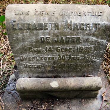 JAGER Elizabeth Magrita, de 1899-1901