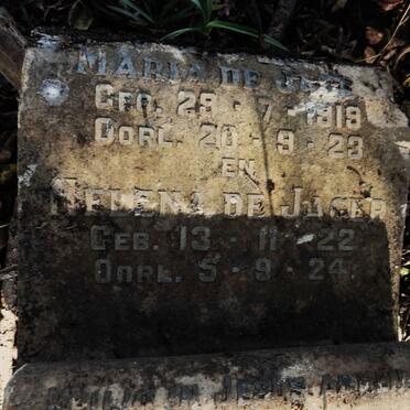 JAGER Maria, de 1919-1923 :: DE JAGER Helena 1922-1924