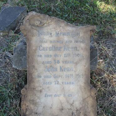 KEAN John -1915  & Caroline -1906