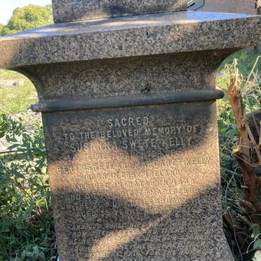 KELLY Susanna, SWETE -1883