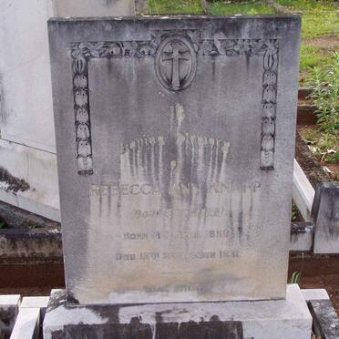 KNAPP Rebecca Ann nee STOWELL 1858-1931
