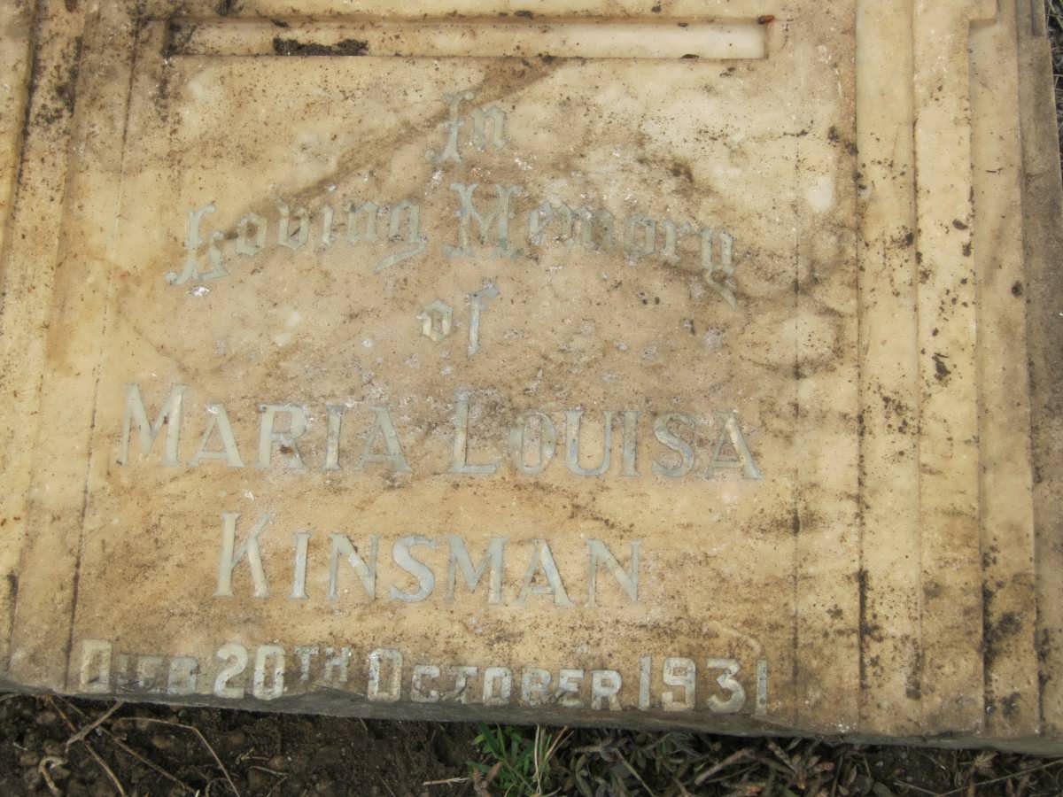 KINSMAN Maria Louisa -1931