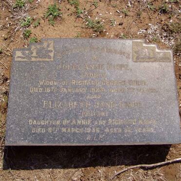 KNIPE Julia Anne -1933 :: KNIPE Elizabeth -1946