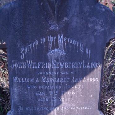 LADDS John Wilfrid Newberry -1906