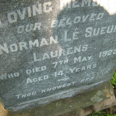 LAURENS Norman Lê Sueur -1925