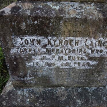 LAING John Kynoch -1881