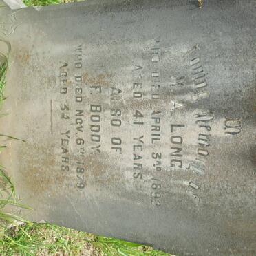 LONG M.A. -1892 :: BODDY F. -1879