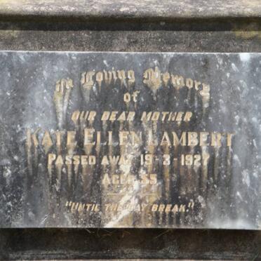 LAMBERT Kate Ellen -1927