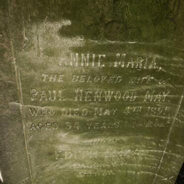 MAY Annie Maria -1891 :: MAY Edith Eliza