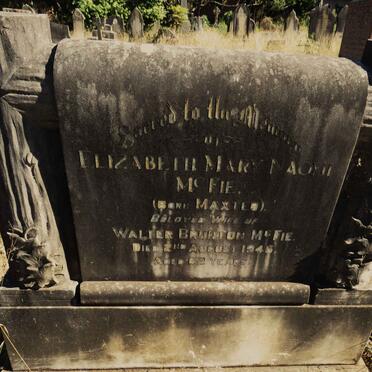 MCFIE Elizabeth Mary Naomi nee MAXTED -1946