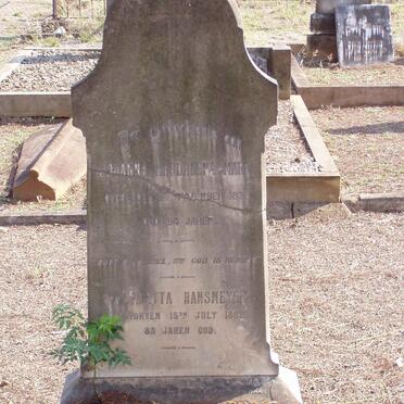 MARE Johanna Magdalena -187? :: HANSMEYER Aletta -1899