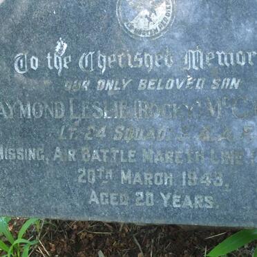 McCARTNEY Raymond Leslie -1943