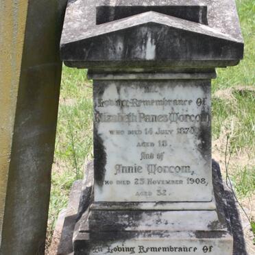 MORCOM Annie -1908 :: MORCOM Elizabeth Panes -1870