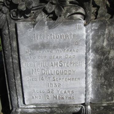 McGILLICUDDY William Stephen -1932