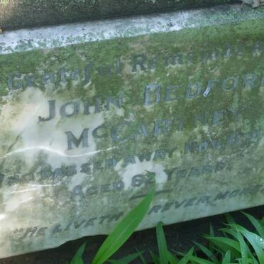 McCARTNEY John Bedford -1938