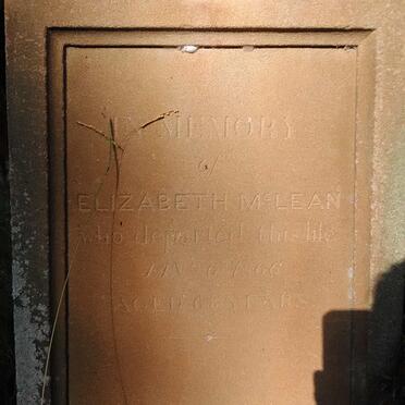 MCLEAN Elizabeth -1866