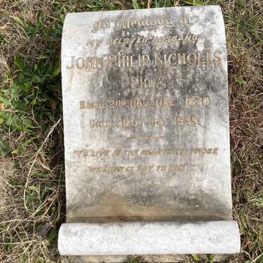 NICHOLLS John Philip 1870-1935